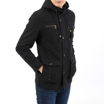 남성용 어반 순면 사파리 후드점퍼 KX132