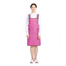THE앞치마 우레탄 방수 검정파이프 H형 주머니형 앞치마 소, 매트핑크, 1개