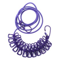 탑시가 캠핑 컬러풀 클립 어닝 행어, 퍼플