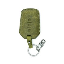 차모아 가죽 스마트키케이스 벨로스터 엑센트 i30 싼타페CM, 올리브+흑니켈사틴, MH102