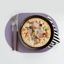 에이드엘 미니 실리콘 테이블매트 일립스, 라일락, 327 x 242 mm