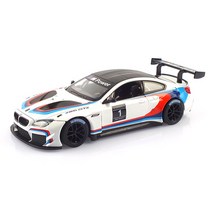 레프리카 1:24 도어오픈 LED BMW M6 GT3 다이캐스트 MSZ110549WH, 화이트