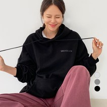 바블링브룩 여성용 브루클린 자수 후드 맨투맨