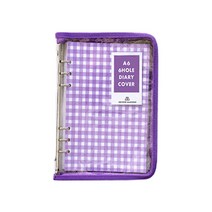 세컨드맨션 트윙클 다이어리 커버 지퍼형 6공 A6, 07PURPLE