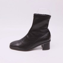 플랙슈 사각코 스판 쫀쫀 앵클부츠 5cm SL_2220