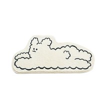 애니멀 발매트 뛰어다니는 강아지