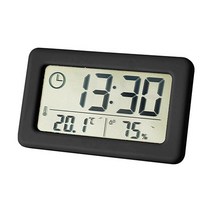 스타리브 베이직 탁상용 온습도계 시계, 블랙