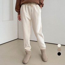 세컨그라운드 여성용 코듀로이 밴딩 융기모 조거 팬츠