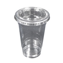 냅킨코리아 PET 아이스컵 470ml + 민자뚜껑 세트, 1세트