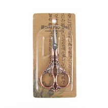 JStrading 클래식 자수 가위 길이 11.5cm, 브론즈