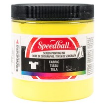 스피드볼 패브릭 실크스크린 잉크, Yellow, 236.2ml