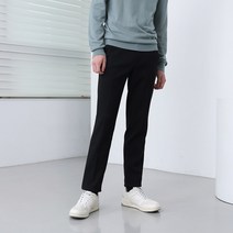 베이직하우스 남성용 TR스판본딩 슬림핏 사이드 밴딩슬랙스 HUPT7106