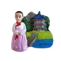 세계 여행 컬렉션 냉장고 자석, K3 한국 한복