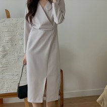 슈가펀 웨이션 랩 셔링 롱 원피스