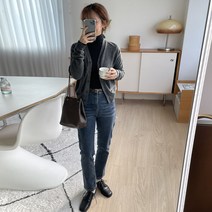 슈가펀 여성용 뉴온 워싱 데님팬츠