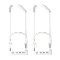 윈프라이스 엔조이 스타일 2단 싱크대 수전 수세미걸이, 화이트, 2개