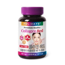 홀리데이즈 프리미엄 콜라겐 레드 60g, 120정, 1개