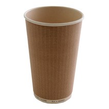 PLA 3중 단열 엠보싱 종이컵 510ml, 50개입, 1박스