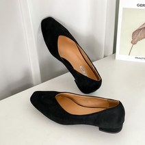 스퀘어 스웨이드 여성 플랫슈즈 3cm ka-768
