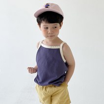느엘 아동용 린넨배색나시티
