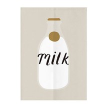 에이홉 봉미포함 베이커리 드로잉 양문형 파티션 커튼