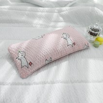 베고자니 마뭉이 시어서커 편백메밀 낮잠베개, 핑크
