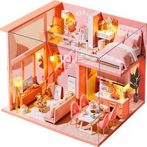 고쿠리 205호 미니어처 하우스 DIY 키트, 혼합색상