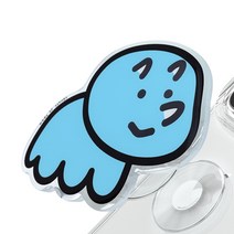 쏭스디자인 체인지 탈부착 그립 아크릴 톡 휴대폰 거치대, 꼼지락 트리케라, 1개