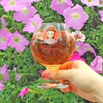 빨강머리앤 고블렛잔 340ml, 핑크, 1개