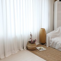 비침이 적은 차르르 쉬폰 원단, 백아이보리, 1개