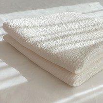 라비쉬앳홈 고밀도 100수 바이오워싱면 침대패드, 크림 아이보리