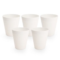 라운드 오픈형 휴지통, 화이트, 5개