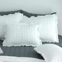 스코홈 빈티지 피그먼트 누빔 베개커버