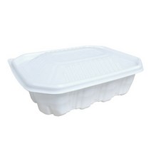 생활을그리다 사각 찜용기 2500ml + 뚜껑 50p 세트 중, 1세트