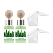 향기마을 차량용 송풍구 디퓨저 본품 17ml x 2p 세트, 피톤치드, 1세트