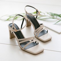 첫걸음 여성용 나츠 스퀘어 샌들 8cm