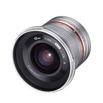 삼양옵틱스 수동 MF 광각 단렌즈 12mm F2.0 NCS CS 실버 12/2.0 CANON M SV