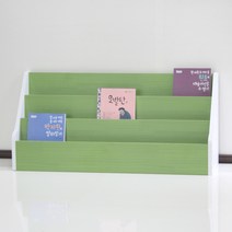 양지가구 잡지꽂이 3단 800 책장, 연두