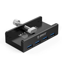 오리코 무전원 4포트 USB3.0 허브 DIY설치형 MH4PU, 블랙