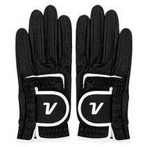 볼빅 여성용 합피 VBCB 퍼포먼스 골프장갑 양손착용 세트, 블랙