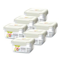 코멕스 안심 트레이가 있는 두부 보관용기, 6개, 단품