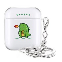 에어팟 1 2세대 케이스, 드래곤 투명