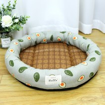 따니네 반려동물 원형 여름 돗자리 쿨방석 CYW015, 아보카도 민트