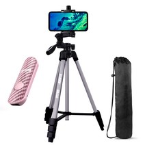 셀루미 136cm 고강성 퍼포먼스 삼각대 + 리모컨 + 홀더 + 충전케이블 + 파우치 세트, SEL-TRD150B(그레이), SEL-ST200V(핑크)