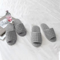 우리앤데코 워셔블 컴피 면 거실화 2p, 그레이, 2세트