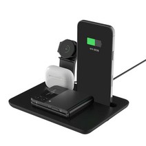 뮤란드 6 in 1 삼성 / 애플 멀티 고속 무선 스테이션 ML-00601, 1개, 블랙