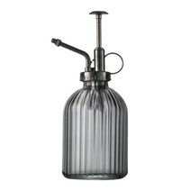 댓츠댓 레트로 프레스 유리 스프레이 분무기 스트라이프 그레이 320ml, 1개