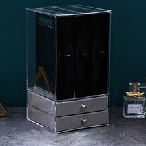 더플로우 한눈에 보기에도 좋고 깔끔한 악세사리 보관함 C타입 블랙, 1개