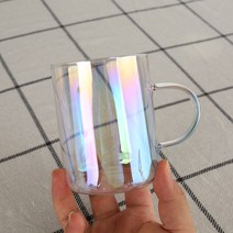 MAKA MOR 홀로그램 오로라 내열 머그컵 430ml M04, 혼합색상, 1개