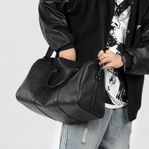 언라인스 패션 심플 가죽 크로스백